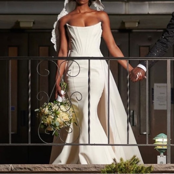 House of CB Dresses House Of Cb Bridal Ines Ivory White Strapless